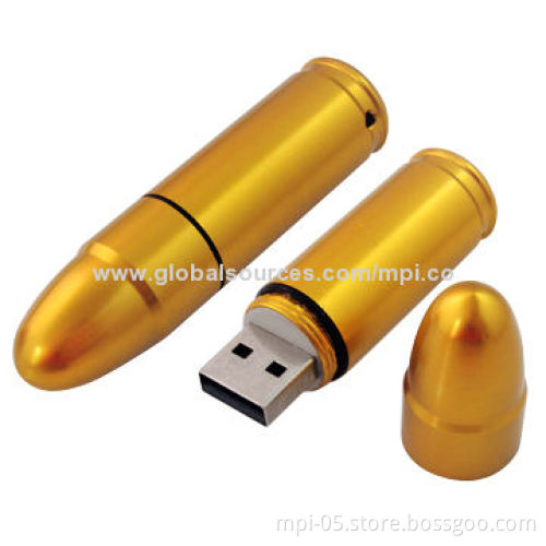 Bullet-shaped Mini Metal USB 2.0 Flash Drive